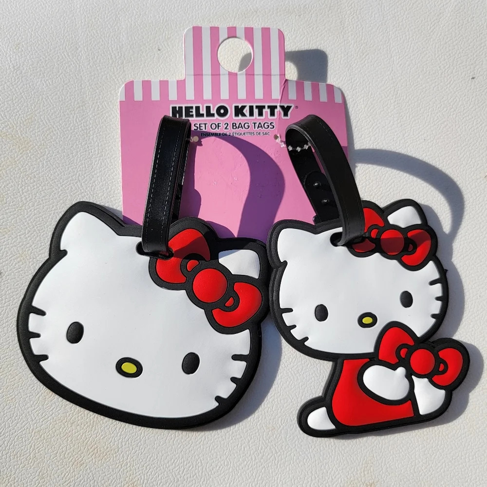 Hello Kitty Luggage Tag Set NWT